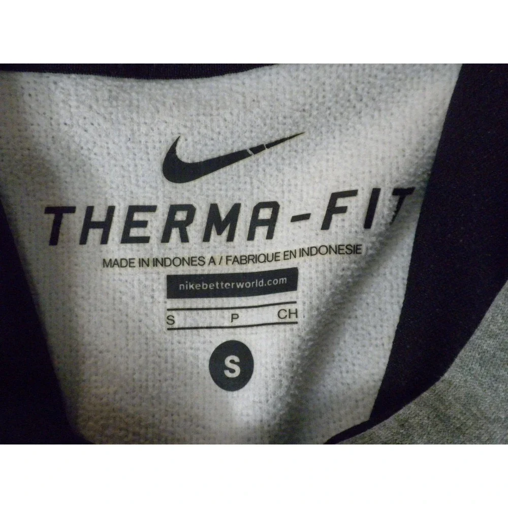 Nike Hoodie Sweatshirt Mens S Gray KO Center Swoosh Therma Fit Fleece Pullover